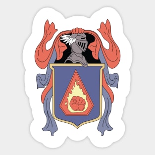 Flaming Fist Full Sigil Sticker